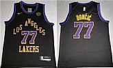 Men's Los Angeles Lakers #77 Luka Doncic Black 2025 Stitched Jersey,baseball caps,new era cap wholesale,wholesale hats